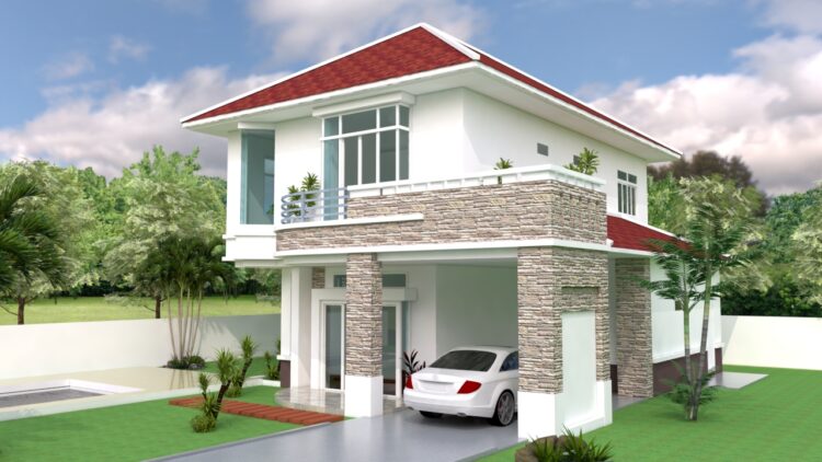 Modern 3 Bedroom House Plan