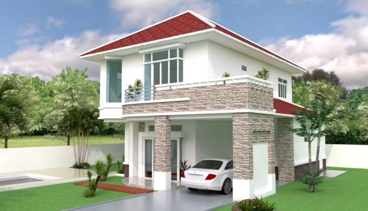 Modern 3 Bedroom House Plan
